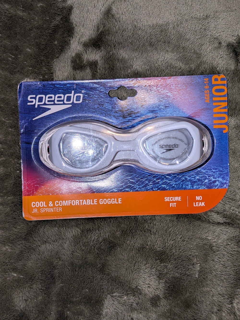 Speedo Junior Cool & Comfortable White Swim Goggles